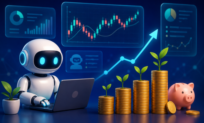 Automated investing platform managing a beginner portfolio
