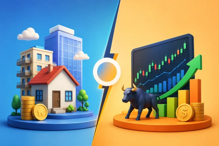 Property investment compared with stock market returns