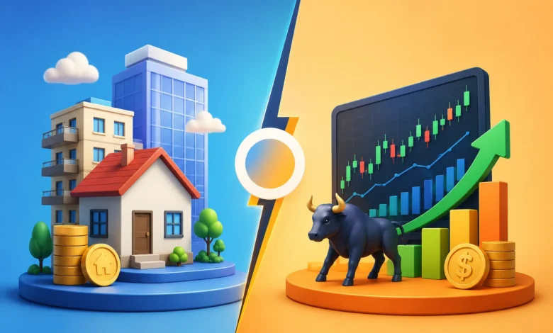 Property investment compared with stock market returns