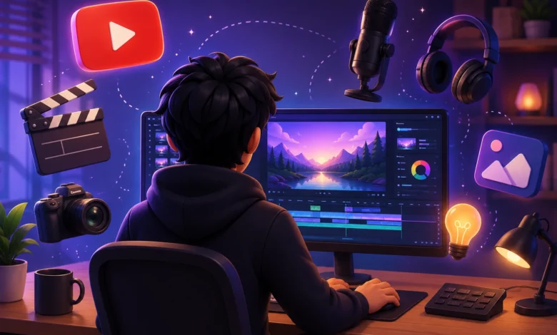 Producing a faceless YouTube channel without appearing on camera