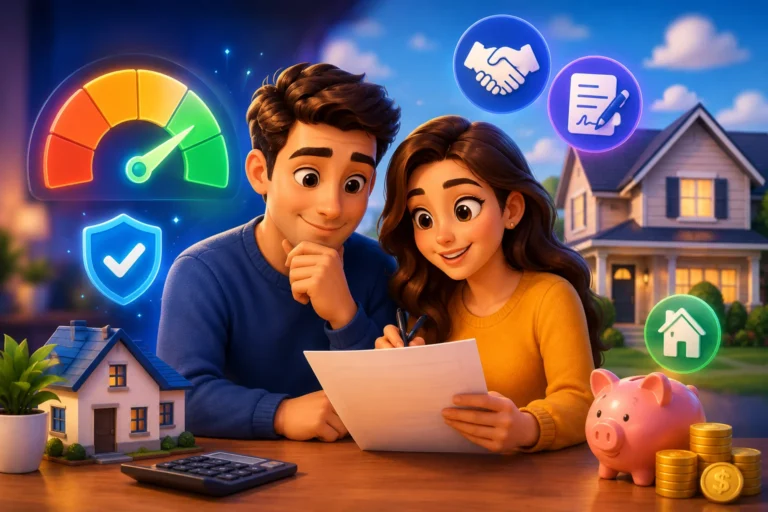 Mortgage lender reviewing a bad credit application