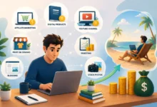 Passive income sources built from capital and digital products