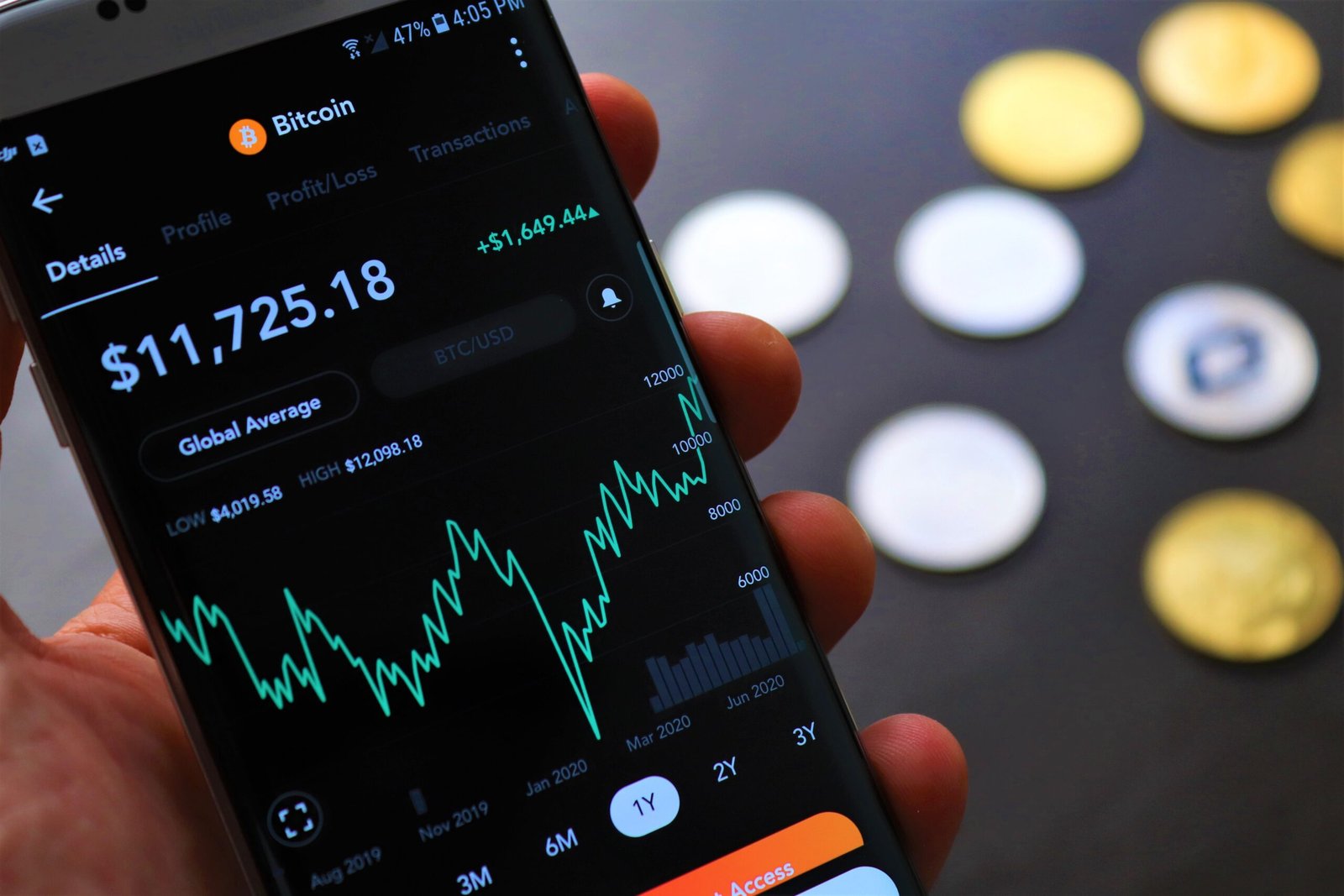 Checking a crypto token on a phone before investing