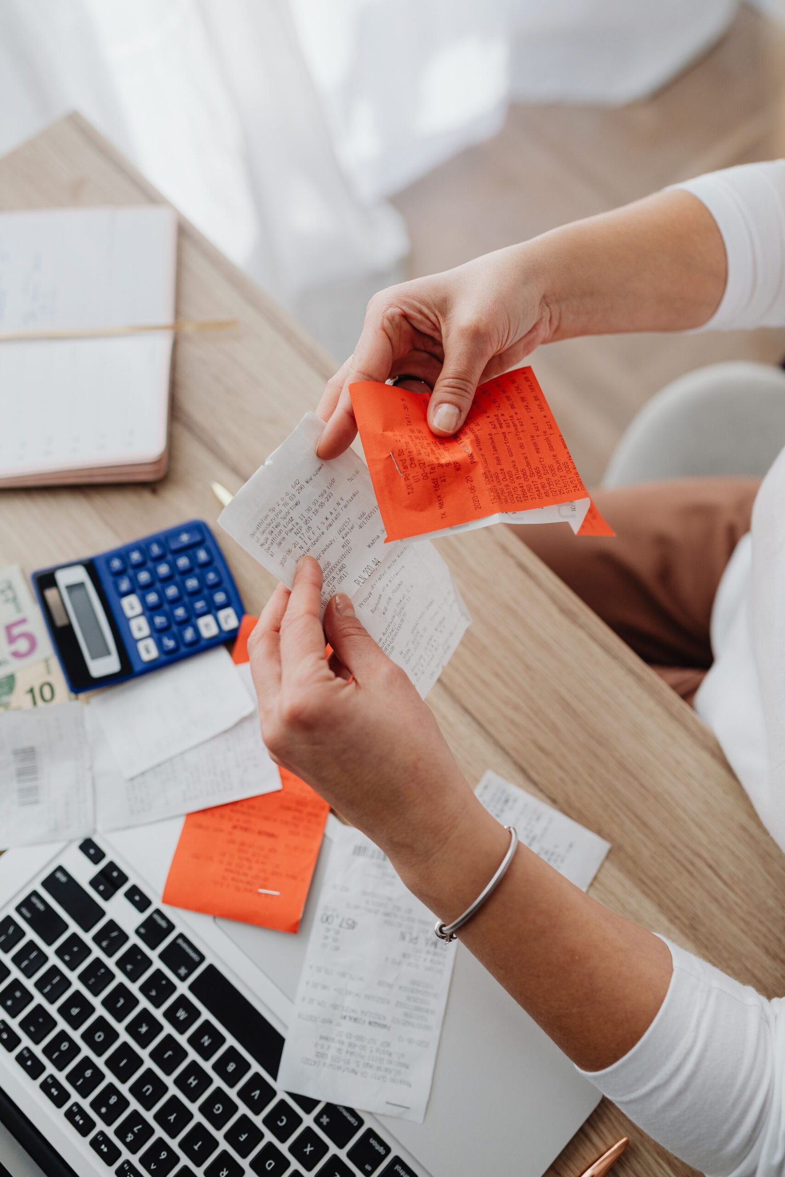 Organising savings and bills into separate categories